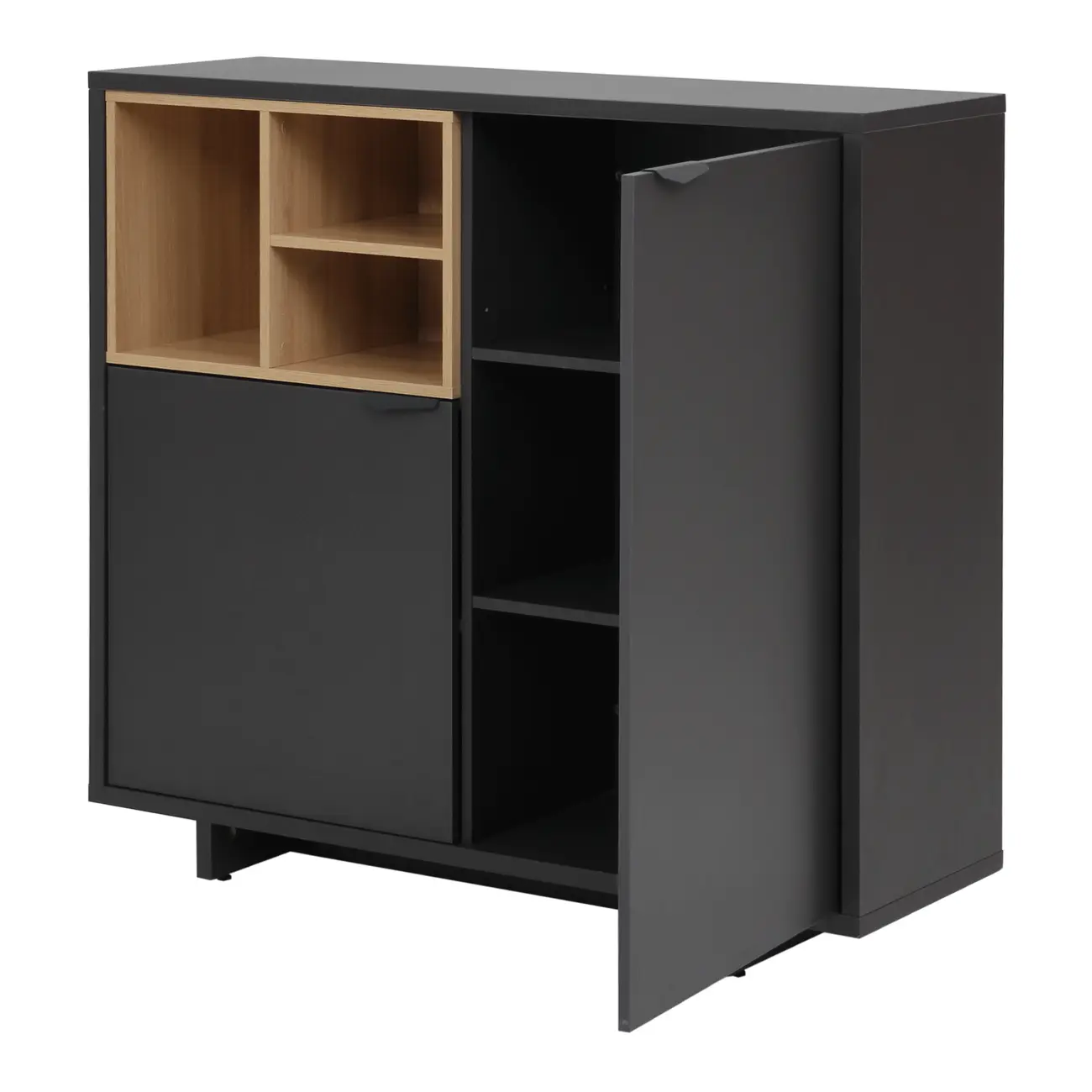 ARMÁRIO PARA ESCRITÓRIO MÉDIO 2 PORTAS ALETA - KONKRET/OAK TAMMI - Foto 7