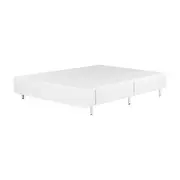 CAMA BOX CASAL 138 C/GAV TATOU MACIO/MAX - CINZA/BRANCO - Foto 4