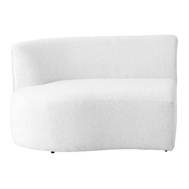 SOFÁ 4 LUGARES ESTENDIDO ESQUERDO ÔNDULO - BOUCLÉ BRANCO - Foto 3