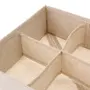 CESTO ORGANIZADOR DOBRÁVEL COM 6 DIVISÓRIAS QUADRADAS COTTON LINNEN - NATURAL - Foto 6