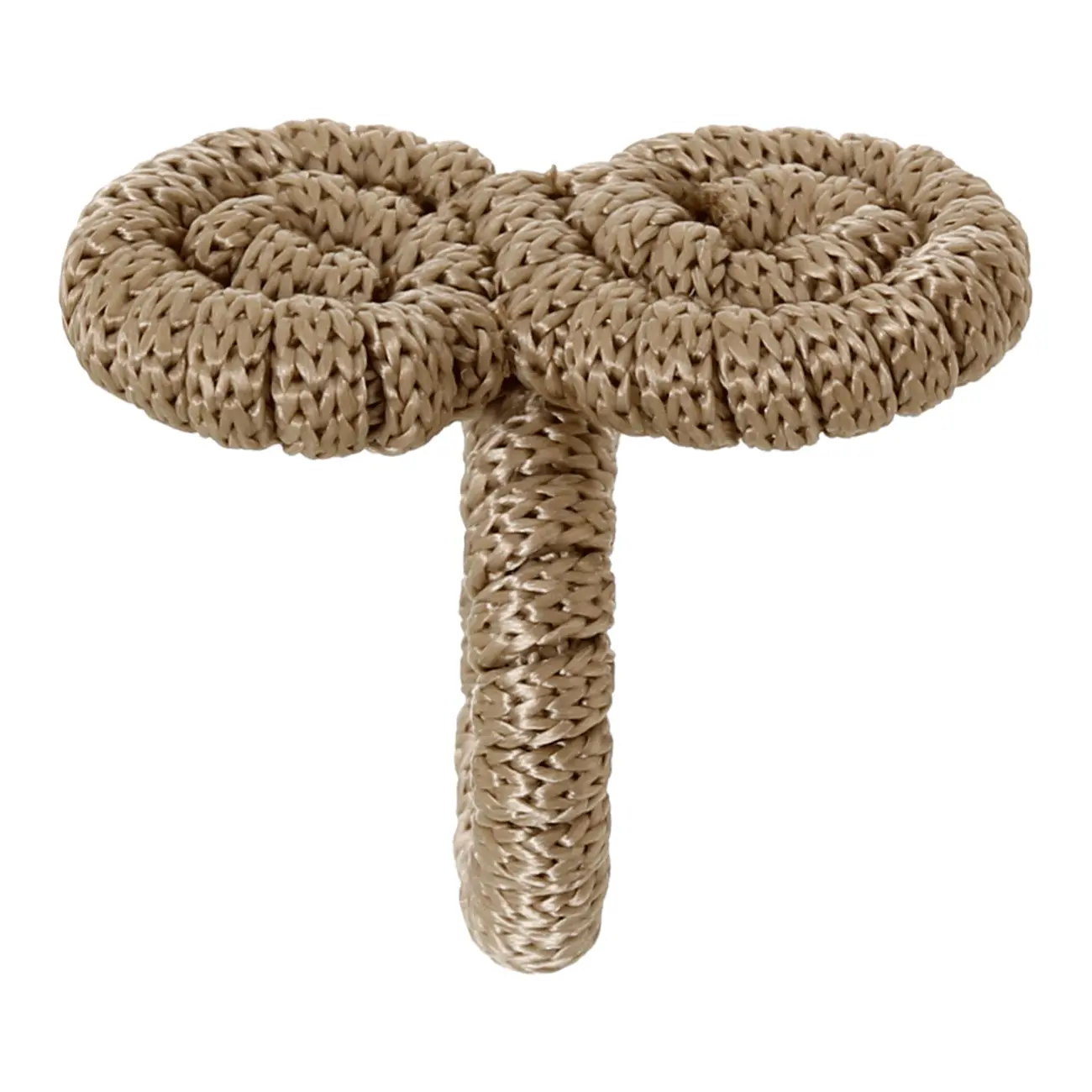 ARGOLA PARA GUARDANAPO CONJUNTO COM 2 PEÇAS ARABESCO - CAMELO - Foto 1