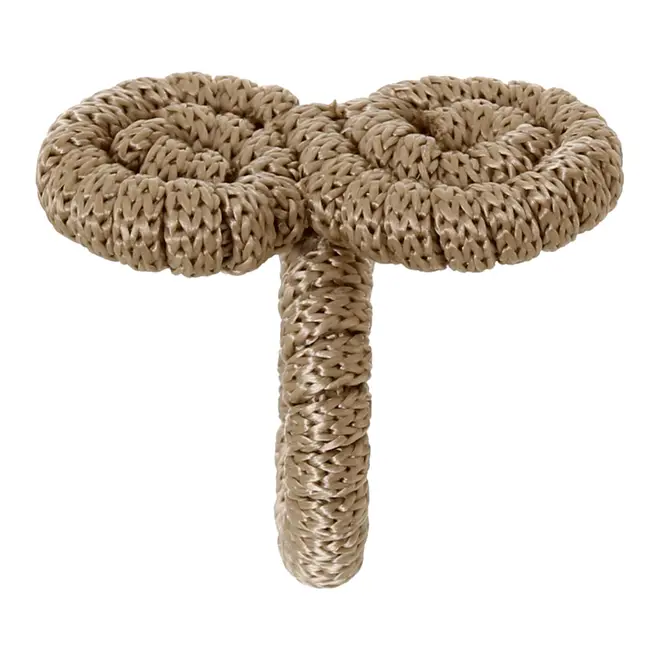 ARGOLA PARA GUARDANAPO CONJUNTO COM 2 PEÇAS ARABESCO - CAMELO - Foto 1