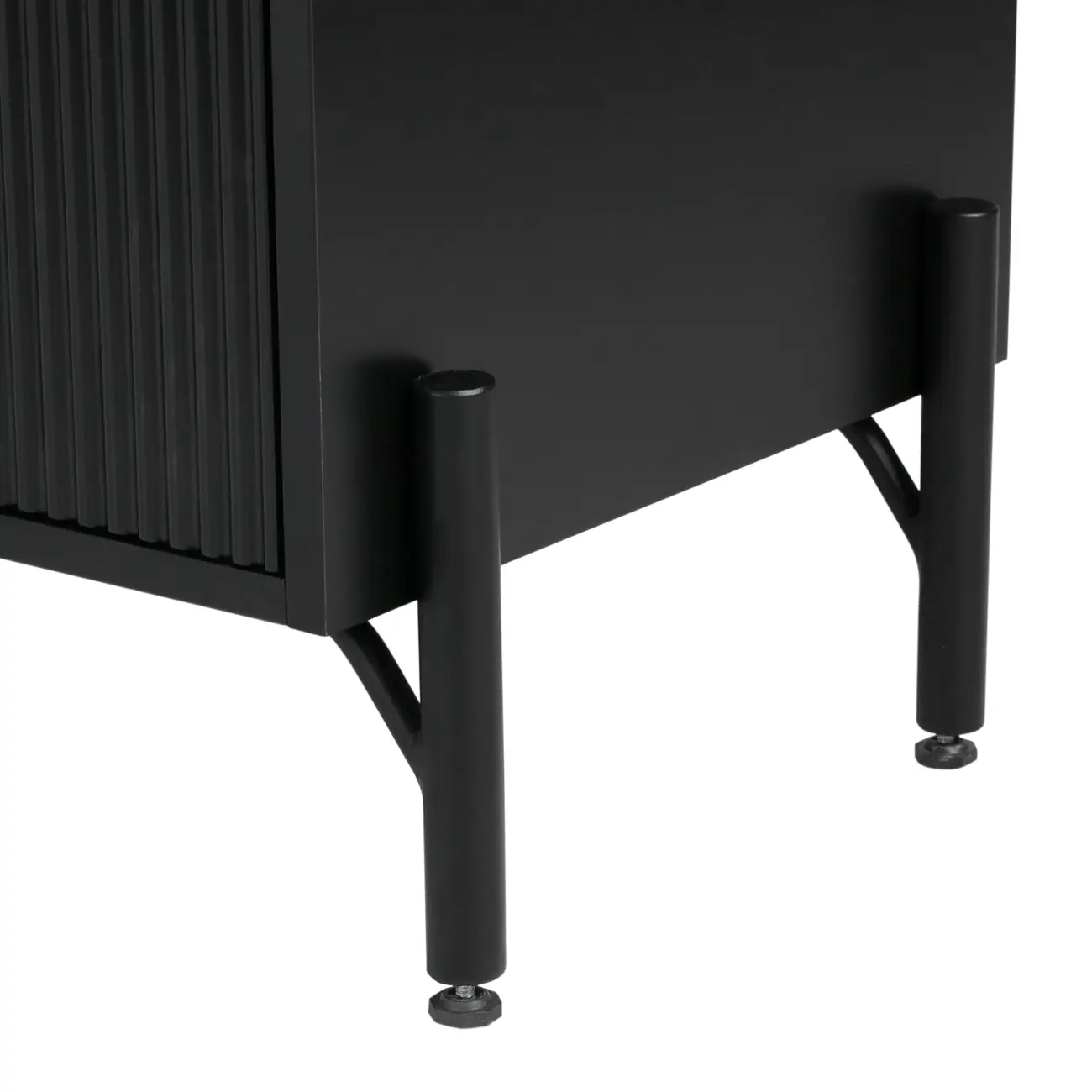 CRISTALEIRA 4 PORTAS 90X139 RIBS - PRETO/INCOLOR - Foto 14