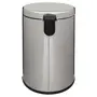 LIXEIRA COM PEDAL 20 L HOYT - INOX/PRETO - Foto 12