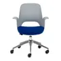 CADEIRA HOME OFFICE VÓRTEX - CINZA CLARO/AZUL COBALTO - Foto 2
