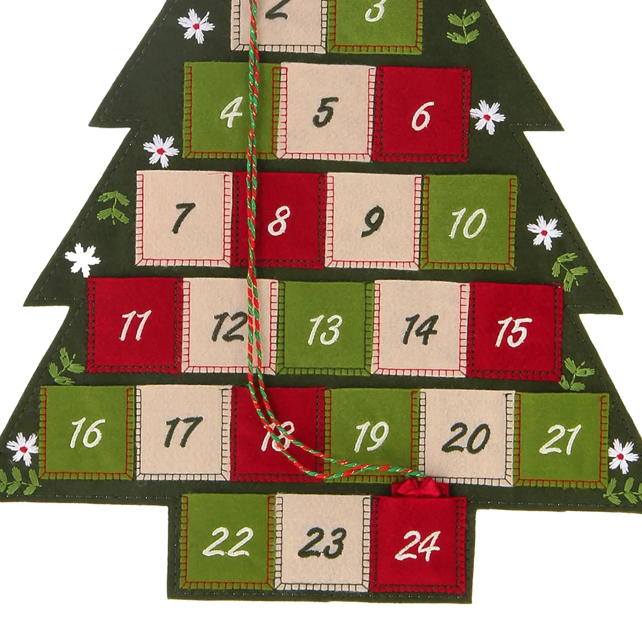ÁRVORE CALENDÁRIO BORDAR, AMAR E CELEBRAR - VERDE/MULTICOR - Foto 4