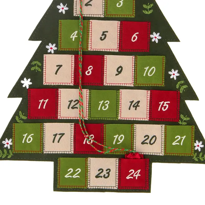 ÁRVORE CALENDÁRIO BORDAR, AMAR E CELEBRAR - VERDE/MULTICOR - Foto 4