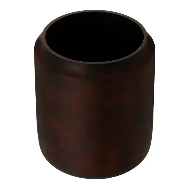 VASO DECORATIVO 20 CM BROMLEY - ENCERADO CASTANHO - Foto 3
