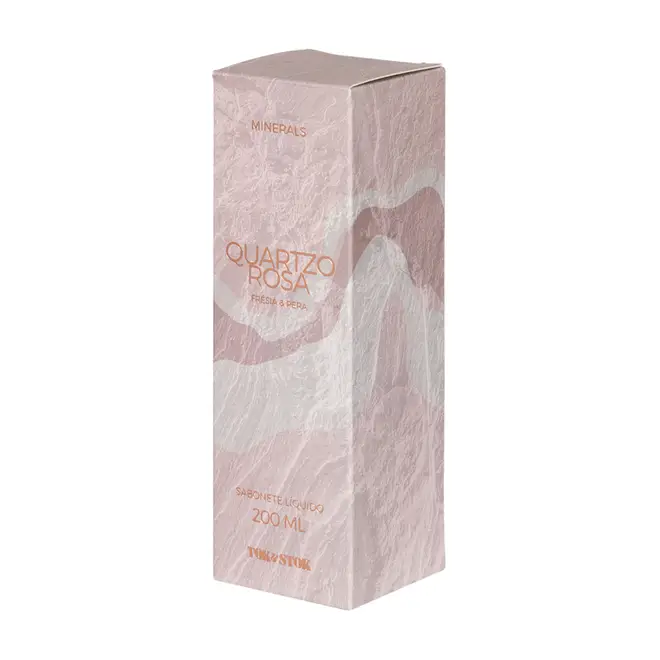 SABONETE LÍQUIDO QUARTZO ROSA 200 ML MINERALS - QUARTZO ROSA/PRETO - Foto 3