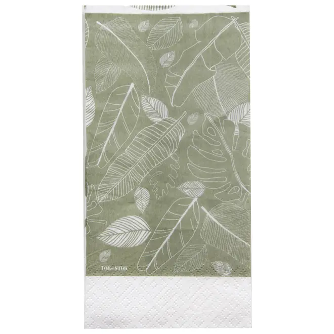 GUARDANAPO 39 CM X 39 CM PACOTE COM 20 PEÇAS SEIVA - SÁLVIA/BRANCO - Foto 2