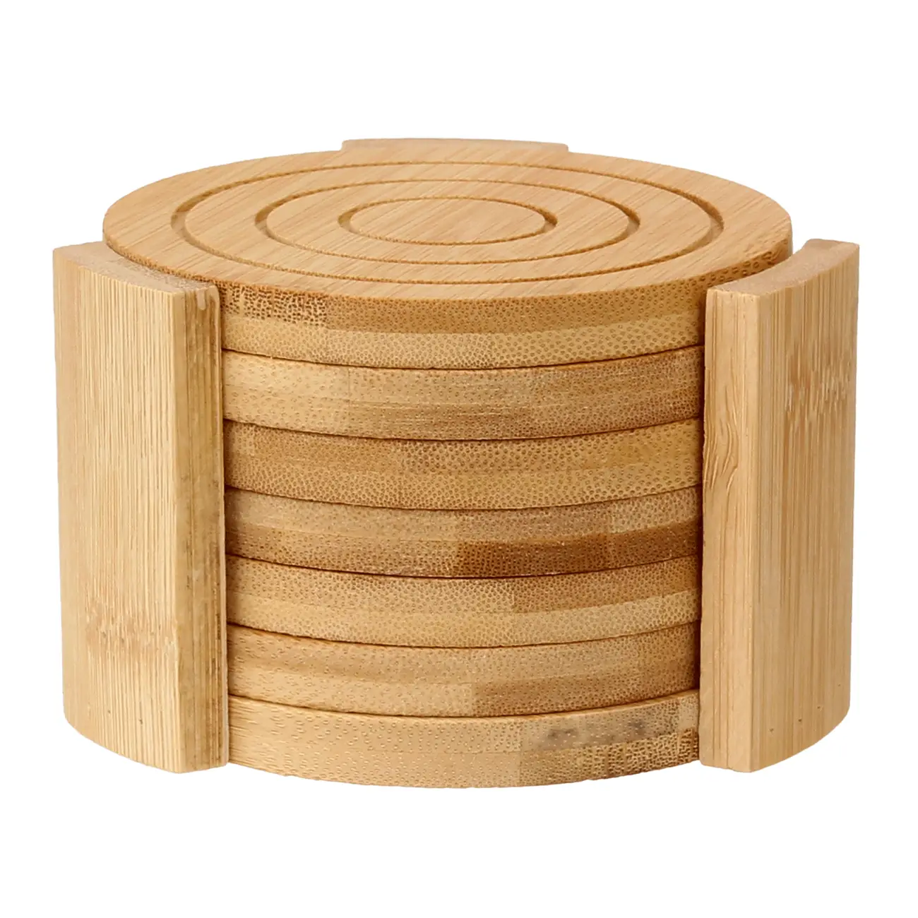 PORTA-COPOS CONJUNTO COM 6 PEÇAS BAMBOO - BAMBU - Foto 1