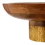 CENTRO DE MESA 28 CM BERWICK - NOZES/OURO VELHO - Foto 4