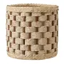 CESTO 28 CM X 28 CM X 28 CM PAJEÚ - FIBRA CLARA/FIBRA CASTANHA - Foto 1