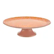 PRATO PARA BOLO MINHA MÃE É SEREIA - ROSA CLARO/LARANJA - Foto 2
