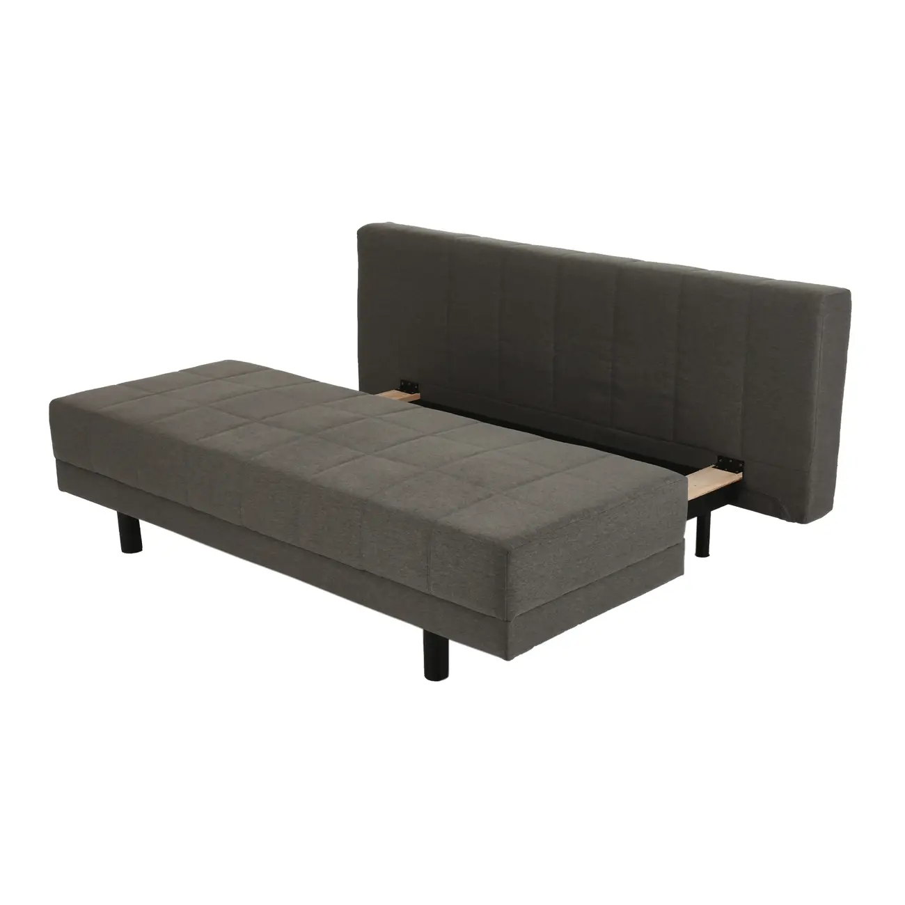 SOFÁ-CAMA 3 LUGARES CLAP - CINZA/PRETO - Foto 7