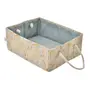 CESTO DOBRÁVEL 15 CM X 40 CM X 30 CM TÃO LONGE TÃO PERTO - SÁLVIA/CASCA DE URUCUM - Foto 4