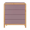RUBY MOCHA/AMÊNDOA - CÔMODA 4 GAVETAS 90 CM X 45 CM KANT