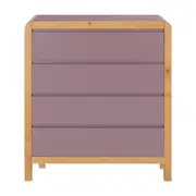 CÔMODA 4 GAVETAS 90 CM X 45 CM KANT - RUBY MOCHA/AMÊNDOA - Foto 1
