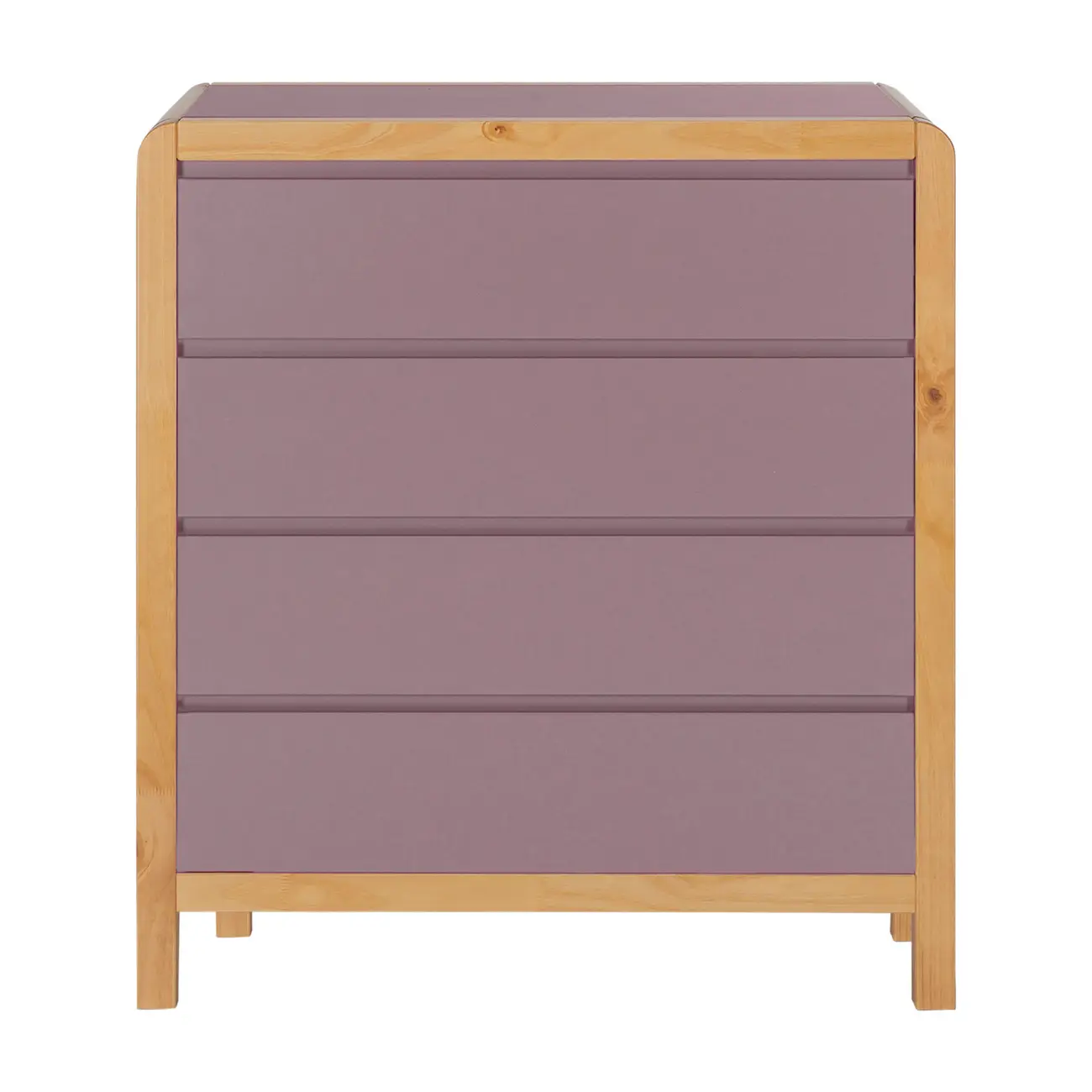 CÔMODA 4 GAVETAS 90 CM X 45 CM KANT - RUBY MOCHA/AMÊNDOA - Foto 1