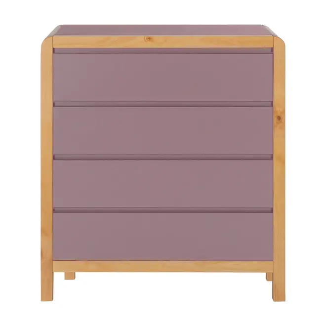 CÔMODA 4 GAVETAS 90 CM X 45 CM KANT - RUBY MOCHA/AMÊNDOA - Foto 1