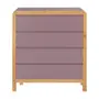 RUBY MOCHA/AMÊNDOA - CÔMODA 4 GAVETAS 90 CM X 45 CM KANT