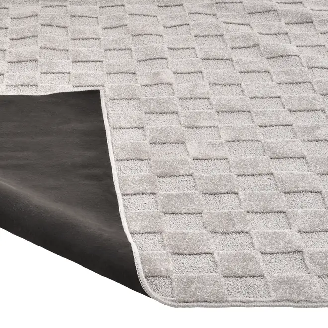 TAPETE 1,50 M X 2 M DREZ - CINZA/CINZA CLARO - Foto 3