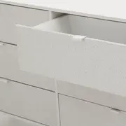 CÔMODA 6 GAVETAS 1,50 M X 42 CM SLEEK - BRANCO/GRANILITE - Foto 9