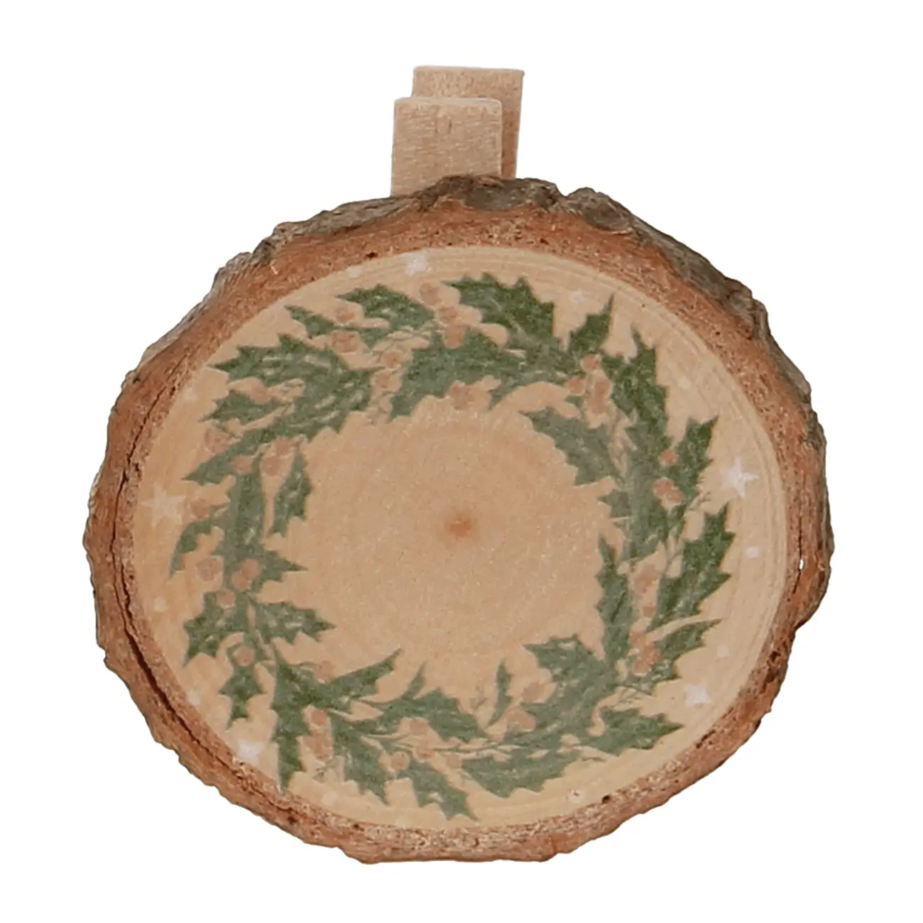 KIT COM 6 PRENDEDORES VILAREJO NOEL - CASCA DE URUCUM/CIPESTRE - Foto 2