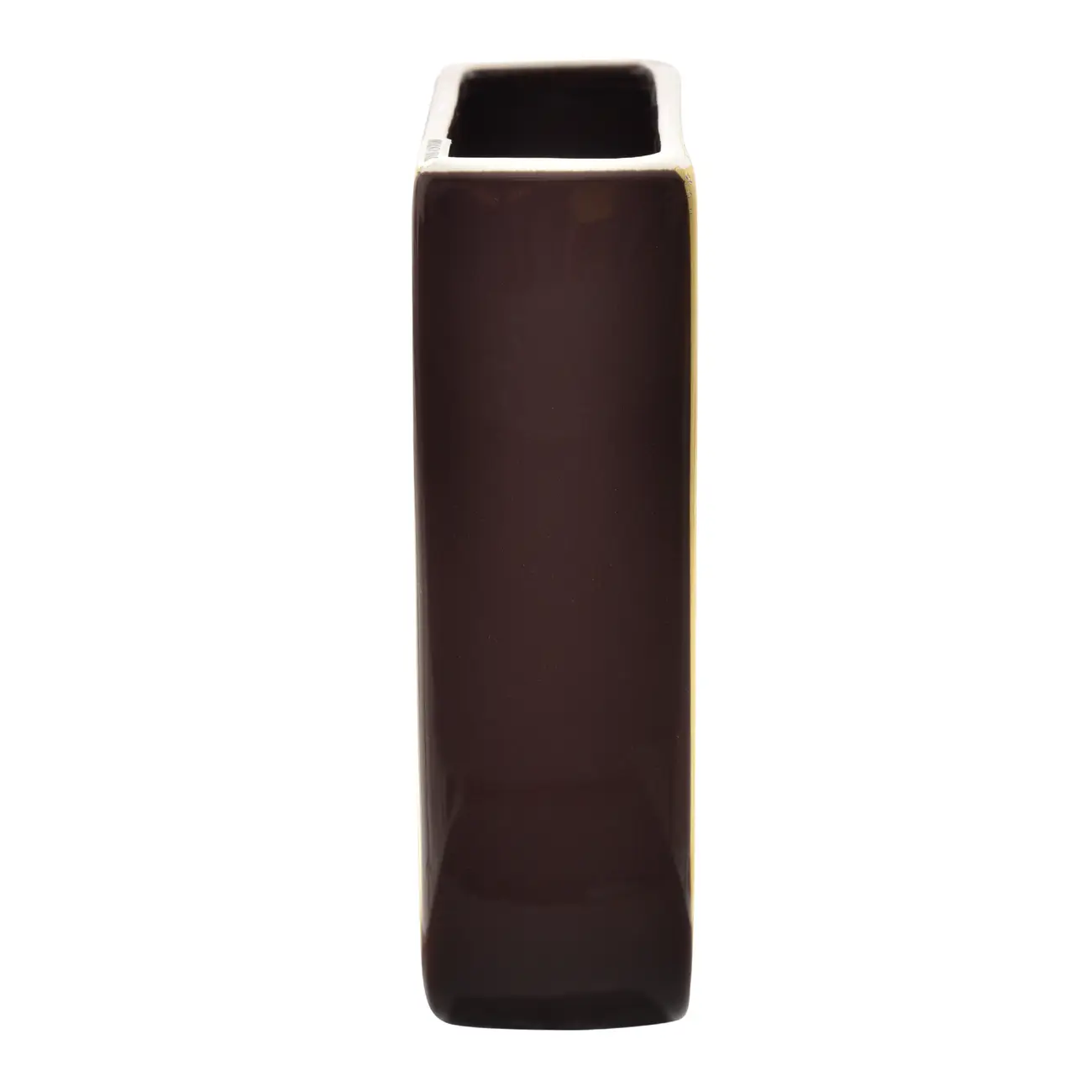 VASO DE PAREDE 16 CM BLOOMBELOT FOLHAS - AMARELO HANBAR/MARROM DE LEI - Foto 4