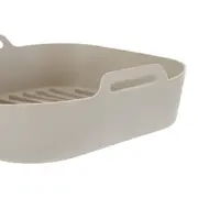 FÔRMA PARA FRITADEIRA 18 CM X 18 CM EASY FRY - BEGE - Foto 5