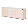 BUFFET 2 PORTAS/3 GAVETAS 1,80 M X 45 CM NASH - AREIA/PRETO - Foto 3