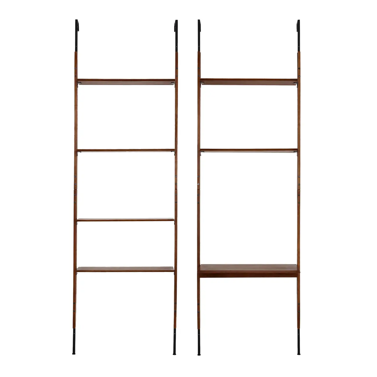 ESTANTE 1,72 M X 2,41 M C/ ESC LIBRERIA - NOZES/PRETO - Foto 1