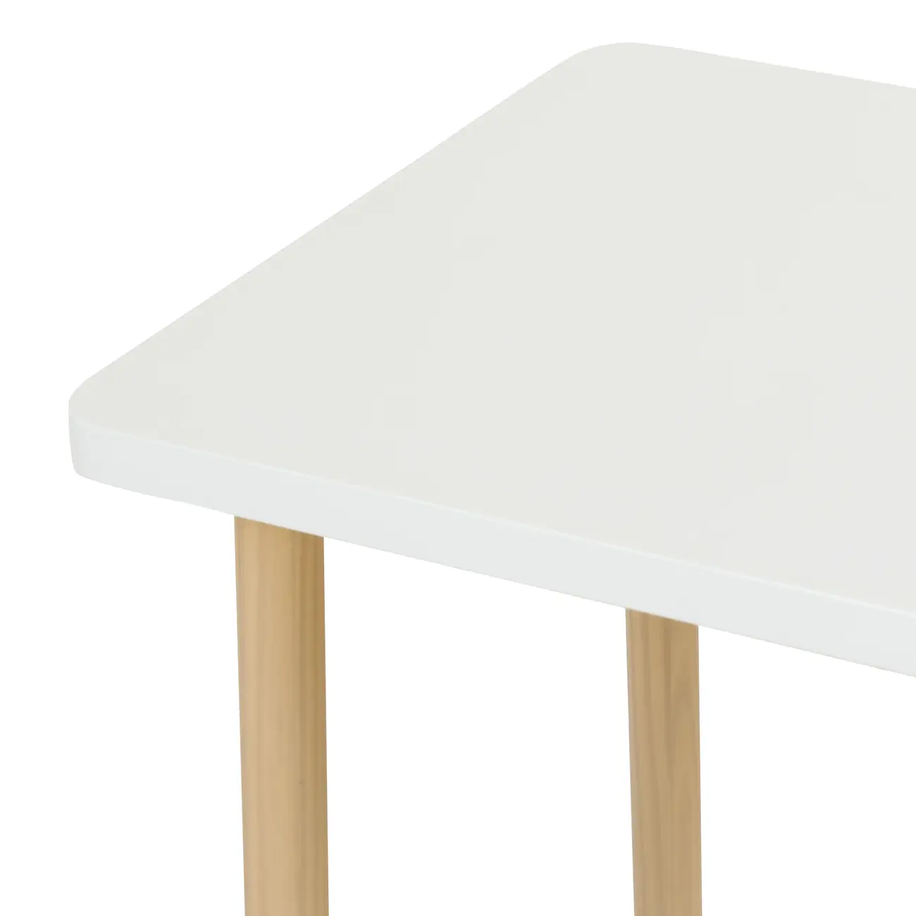 MESA INFANTIL 65 CM X 45 CM ANIMALS - NATURAL WASHED/BRANCO - Foto 5