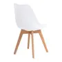 CADEIRA DE JANTAR SKED WOOD - FAIA/BRANCO - Foto 4