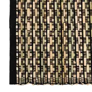 CAMINHO DE MESA 1,35 M X 33 CM MUQUÉM - PRETO/FIBRA CLARA - Foto 4
