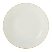 PRATO FUNDO AURUM - BRANCO/OURO - Foto 1