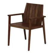 CADEIRA C/BRAÇOS E ALMOFADA LEME - TAMARINDO/BRANCO - Foto 9