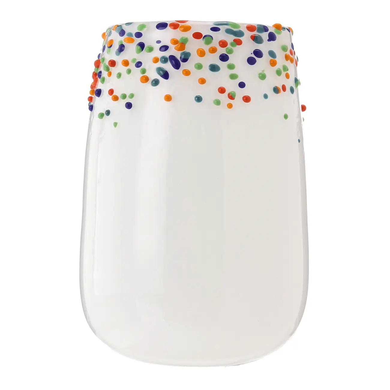 VASO 18 CM FESTIVO - BRANCO/MULTICOR - Foto 1