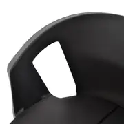 CADEIRA EMPILHÁVEL COM BRAÇOS UNA - PRETO - Foto 7