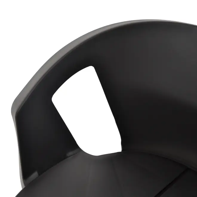 CADEIRA EMPILHÁVEL COM BRAÇOS UNA - PRETO - Foto 7