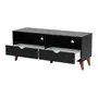 RACK 2 GAVETAS 1,20 M X 40 CM LIN - PRETO/NOZES - Foto 4