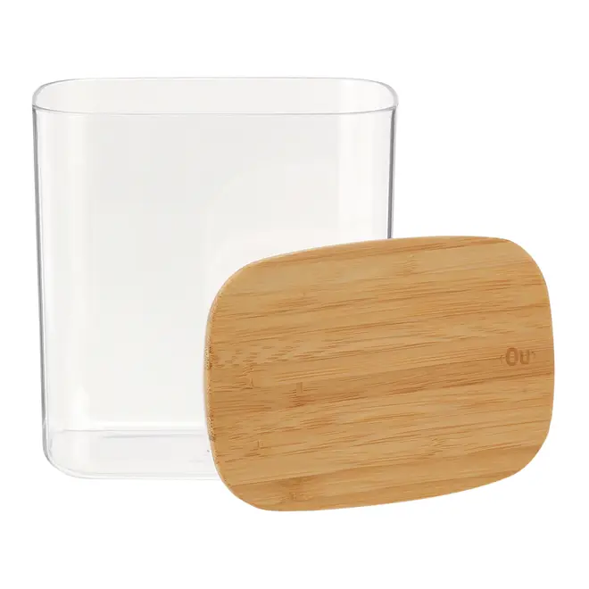 POTE HERMÉTICO 1,5 L BAMBUCCI - INCOLOR/BAMBU - Foto 5