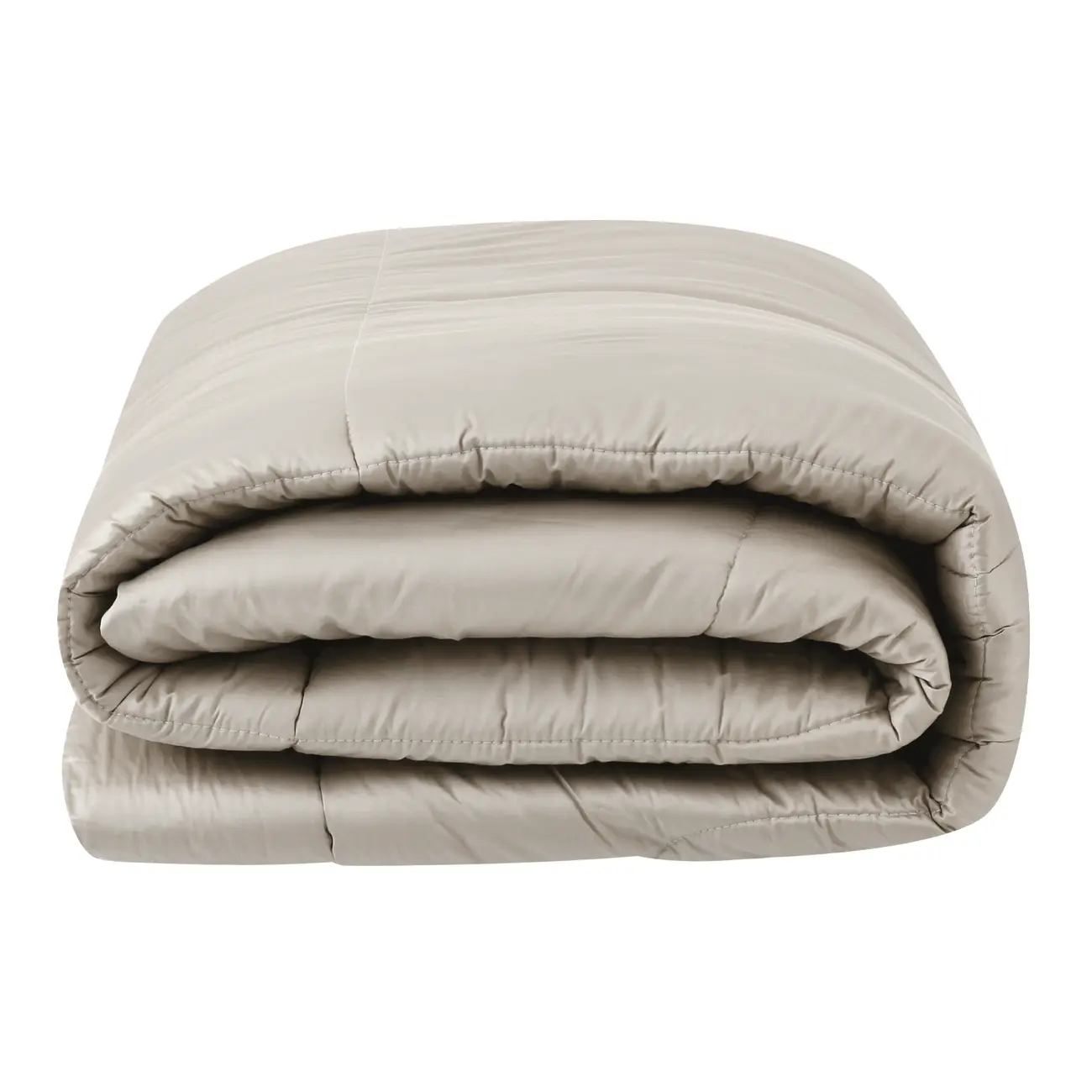 EDREDOM KING 2,60 M X 2,80 M HIGH-SATIN - BEGE - Foto 3