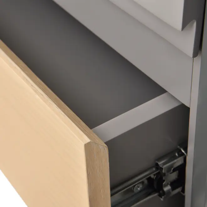 RACK 4 GAVETAS/1 PORTA 2,10 M X 46 CM LITHO - ESTANHO/KONKRET - Foto 17