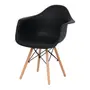 FAIA/PRETO - CADEIRA COM BRAÇOS EASY WOOD