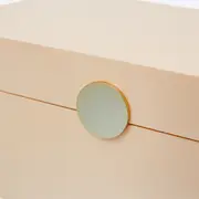 CAIXA 9 CM X 21 CM X 13 CM MINALLUM - AREIA/OURO - Foto 8