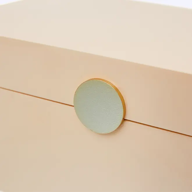 CAIXA 9 CM X 21 CM X 13 CM MINALLUM - AREIA/OURO - Foto 8