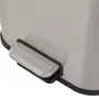 LIXEIRA 5 L LEXING - INOX/PRETO - Foto 7