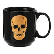 CANECA 470 ML CAVEIRA - PRETO/OURO - Foto 1