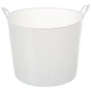 CESTO COM ALÇA 14 L DOBI - BRANCO TRANSLUCIDO - Foto 1